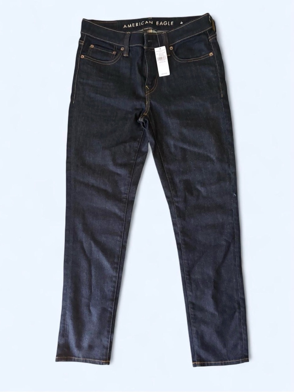 American Eagle Outfitters Men's Dark Blue Skinny Jeans